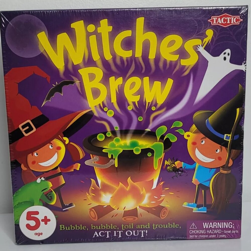 Witches' Brew Board Game Halloween Imagination Party Ages 5-10 NEW/SEALED Tactic